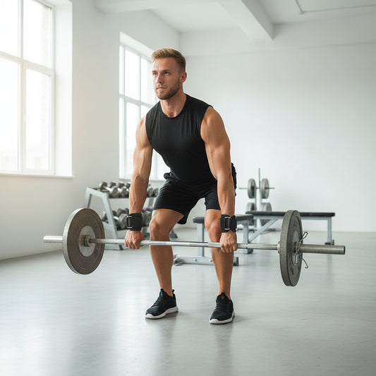 Ganchos agarre antideslizante para dominadas y peso muerto - Kyos Sport