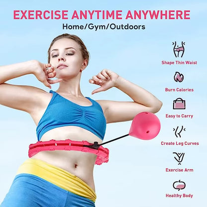 Adjustable 24-Section Smart Sport Hoop for Waist Massaging and Fitness - Effective Weight Loss Equipment