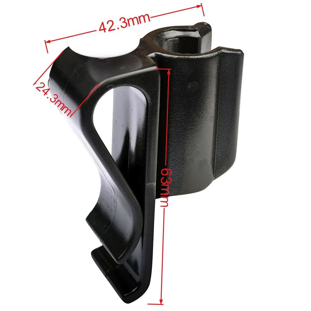 Durable Plastic Golf Club Bag Clips with Putter Clamp Holder - Black Organizer for Men and Women