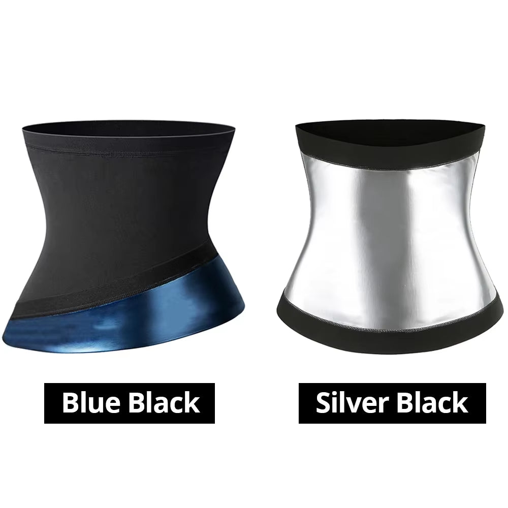 Men's Slimming Body Shaper Sauna Sweat Belt and Fat Burning Waist Trainer Corset for Enhanced Athletic Performance and Body Contouring