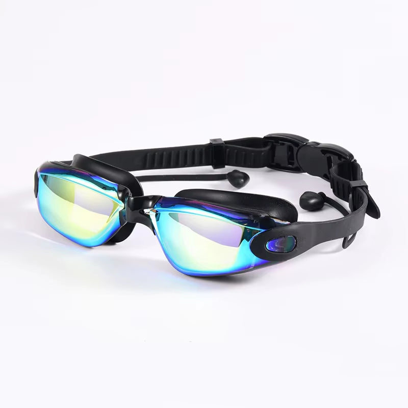 Professional Anti-Fog UV Protection Swimming Goggles for Adults - Waterproof Adjustable Silicone Swim Glasses for Men and Women