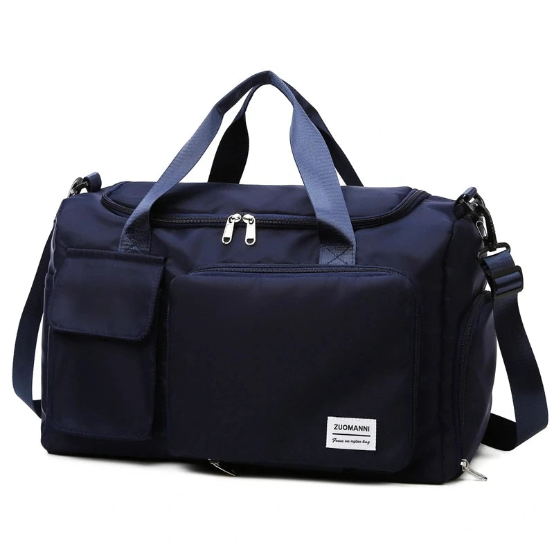 Large Capacity Carry-On Travel Bag - Weekender Duffle with Shoe Compartment for Women, Ideal for Sports and Fitness
