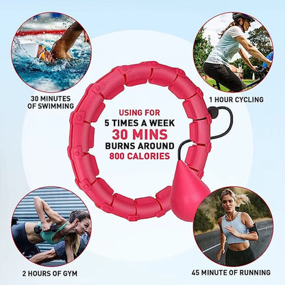 Adjustable 24-Section Smart Sport Hoop for Waist Massaging and Fitness - Effective Weight Loss Equipment