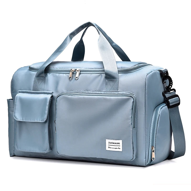 Large Capacity Carry-On Travel Bag - Weekender Duffle with Shoe Compartment for Women, Ideal for Sports and Fitness