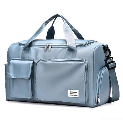Large Capacity Carry-On Travel Bag - Weekender Duffle with Shoe Compartment for Women, Ideal for Sports and Fitness