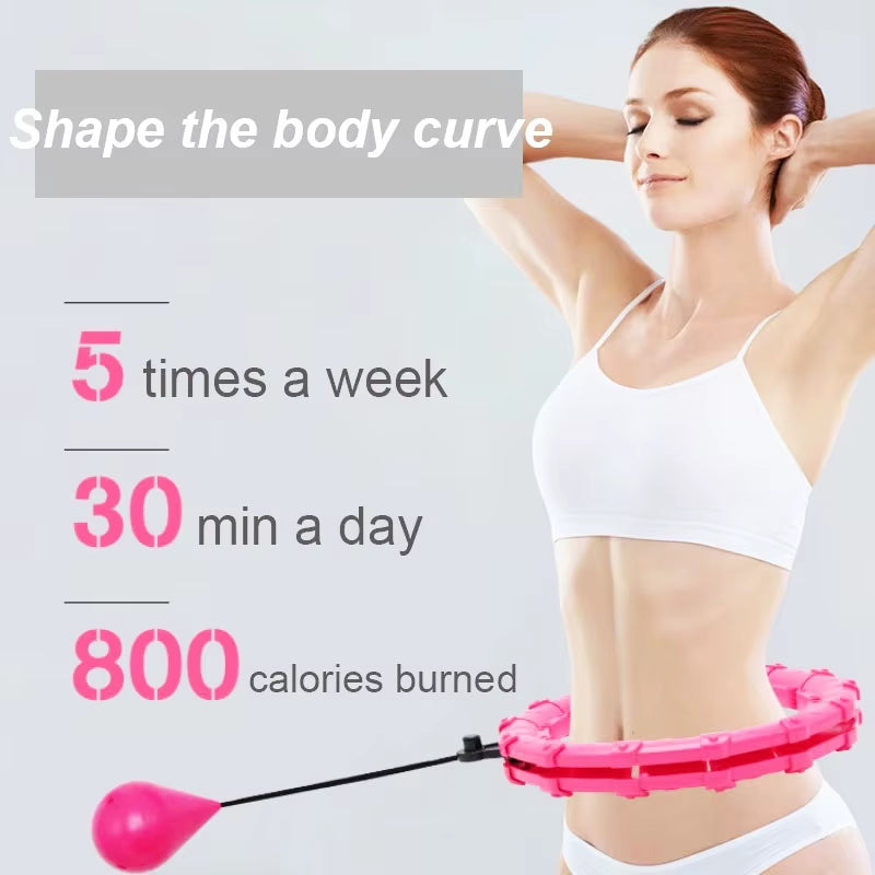 Adjustable 24-Section Smart Sport Hoop for Waist Massaging and Fitness - Effective Weight Loss Equipment