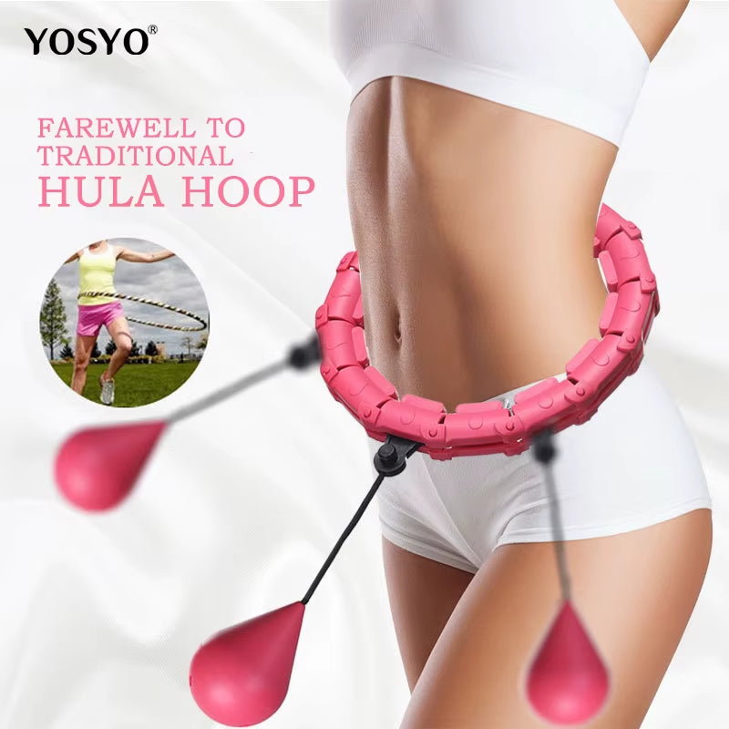 Adjustable 24-Section Smart Sport Hoop for Waist Massaging and Fitness - Effective Weight Loss Equipment