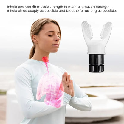 Household Sports Breathing Trainer - Lung Exercise Mouthpiece Respirator for Fitness and Health Care