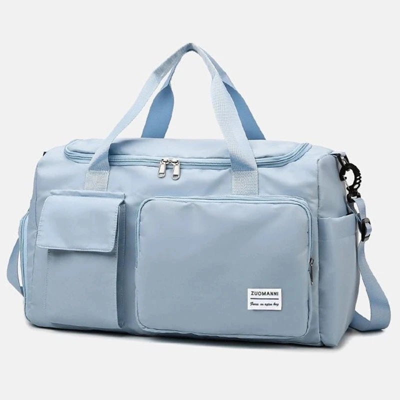 Large Capacity Carry-On Travel Bag - Weekender Duffle with Shoe Compartment for Women, Ideal for Sports and Fitness