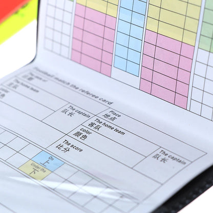 Set Profesional de Árbitro – Tarjetas Roja y Amarilla con Estuche de Cuero para Fútbol y Deportes