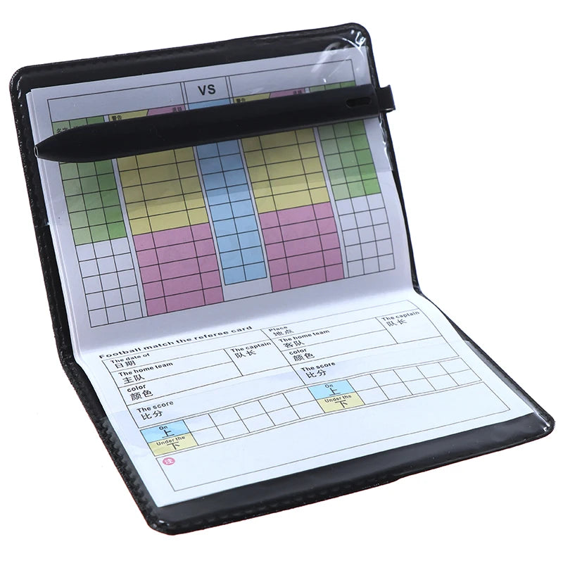 Set Profesional de Árbitro – Tarjetas Roja y Amarilla con Estuche de Cuero para Fútbol y Deportes