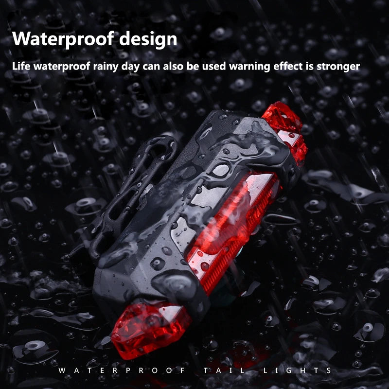Set de Luces LED para Bicicleta Recargables – Luz Delantera 700LM + Luz Trasera con Modos y Resistencia al Agua