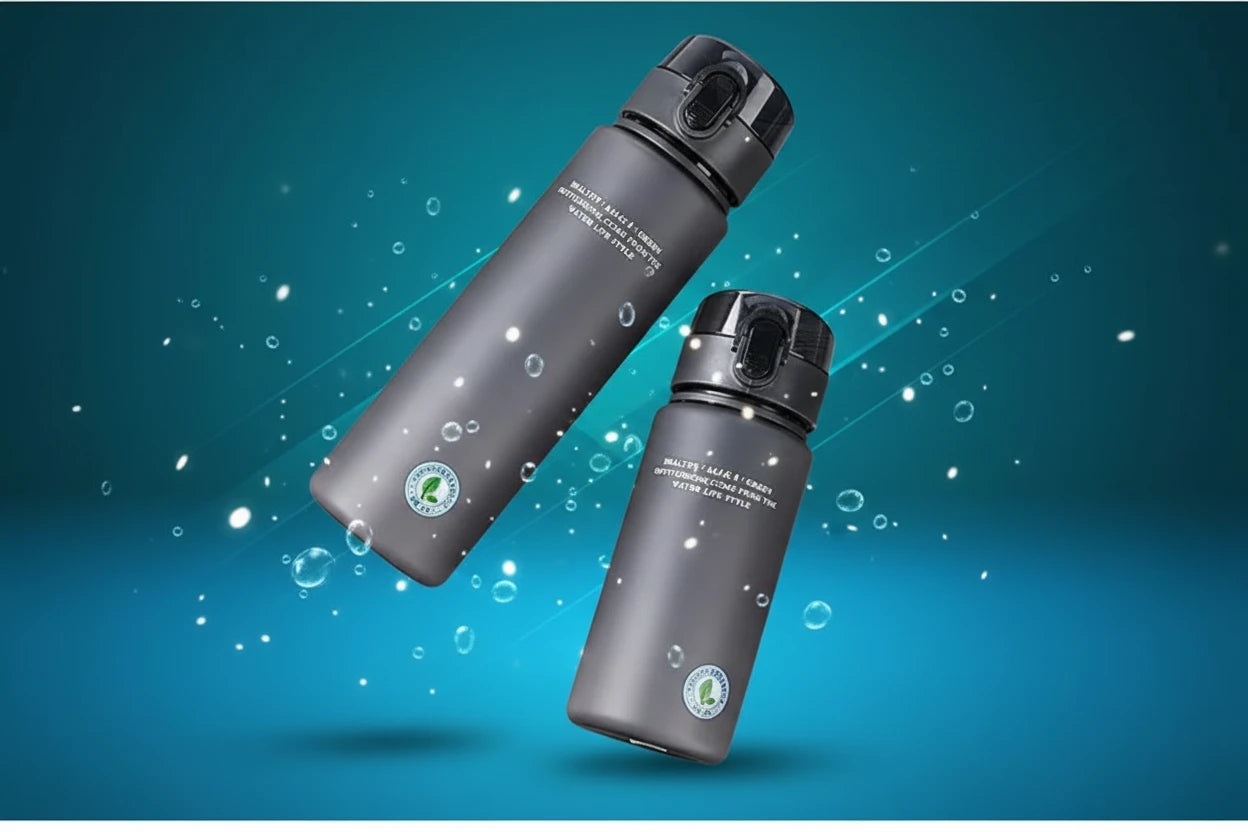 Botella Deportiva BPA Free Antigoteo 400 ml y 560 ml Reutilizable para Gym, Hiking y Outdoor