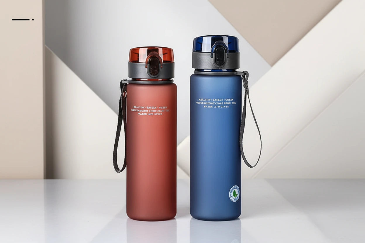 Botella Deportiva BPA Free Antigoteo 400 ml y 560 ml Reutilizable para Gym, Hiking y Outdoor