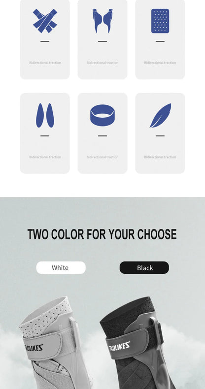 Tobillera de Compresión Deportiva AOLIKES | Soporte Antideslizante para Lesiones, Esguinces y Fascitis Plantar – Kyos Sport