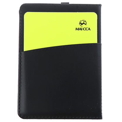 Set Profesional de Árbitro – Tarjetas Roja y Amarilla con Estuche de Cuero para Fútbol y Deportes
