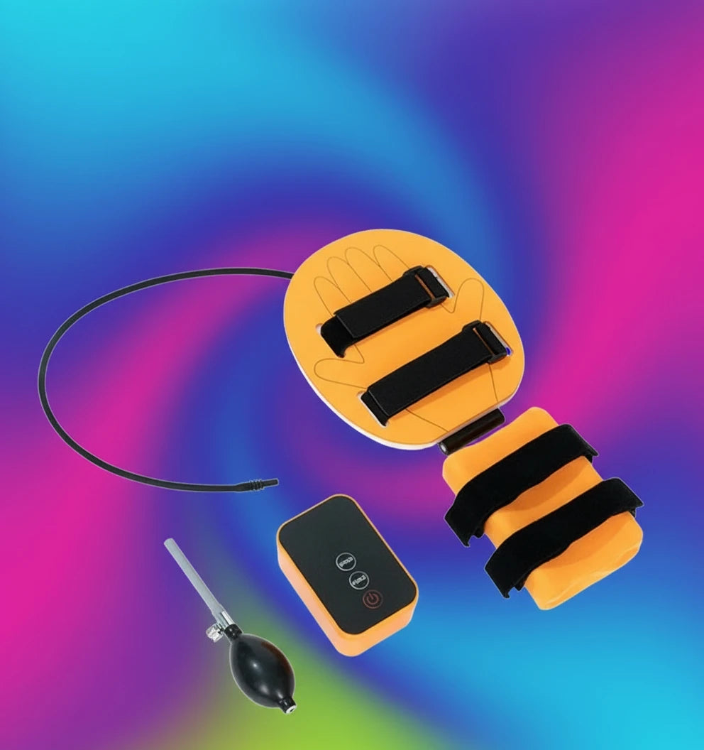 Dispositivo Eléctrico de Rehabilitación de Mano – Entrenador Funcional para Ictus y Hemiplejia con Velocidad Ajustable