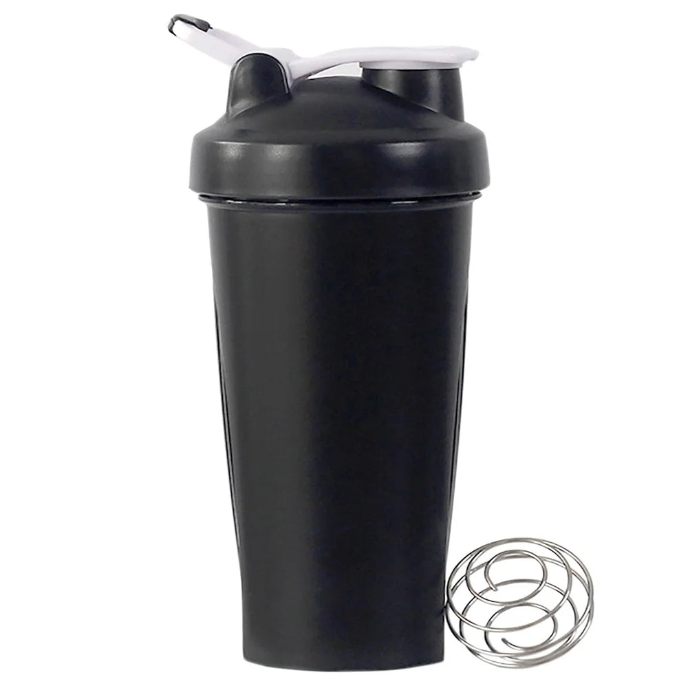 Shaker de Proteína Portátil 600ml – Botella Fitness con Bola Mezcladora para Gimnasio y Outdoor