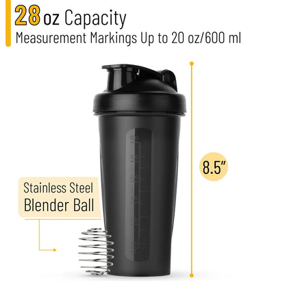 Shaker de Proteína Portátil 600ml – Botella Fitness con Bola Mezcladora para Gimnasio y Outdoor