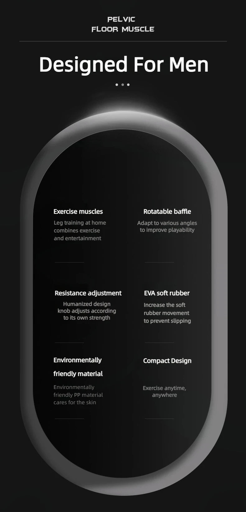 Entrenador de suelo pélvico | Kegel Pelvic Muscle Trainer (Unisex) | Kyos Sport