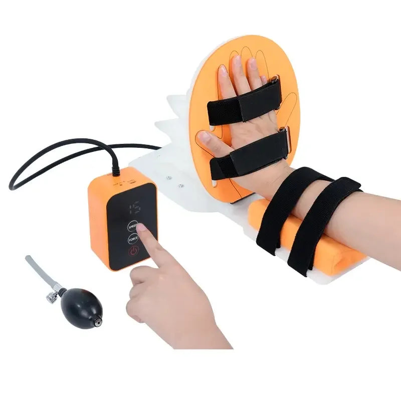 Dispositivo Eléctrico de Rehabilitación de Mano – Entrenador Funcional para Ictus y Hemiplejia con Velocidad Ajustable