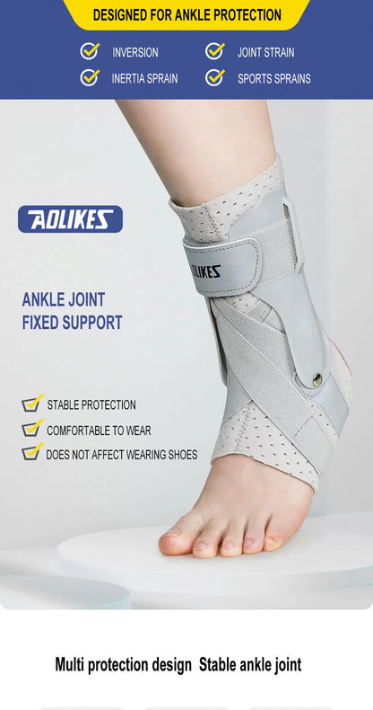 Tobillera de Compresión Deportiva AOLIKES | Soporte Antideslizante para Lesiones, Esguinces y Fascitis Plantar – Kyos Sport