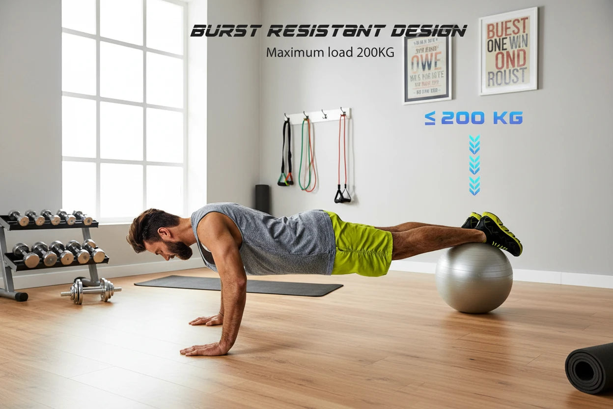 Pelota Mini de Yoga y Pilates 25 cm Antideslizante y Anti Explosión para Entrenamiento y Rehabilitación