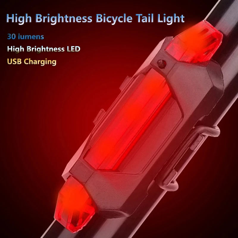 Set de Luces LED para Bicicleta Recargables – Luz Delantera 700LM + Luz Trasera con Modos y Resistencia al Agua