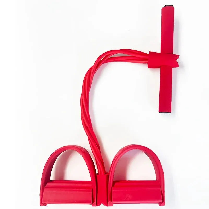 Pedal Tensor de 4 Tubos – Banda Elástica Multifuncional para Entrenamiento en Casa | Kyos Sport