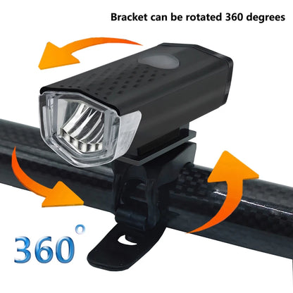 Set de Luces LED para Bicicleta Recargables – Luz Delantera 700LM + Luz Trasera con Modos y Resistencia al Agua