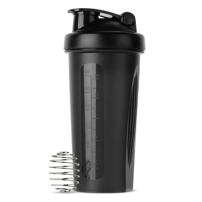 Shaker de Proteína Portátil 600ml – Botella Fitness con Bola Mezcladora para Gimnasio y Outdoor