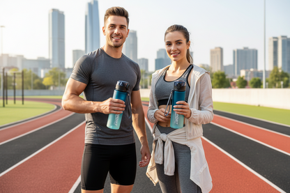 Botella Deportiva BPA Free Antigoteo 400 ml y 560 ml Reutilizable para Gym, Hiking y Outdoor