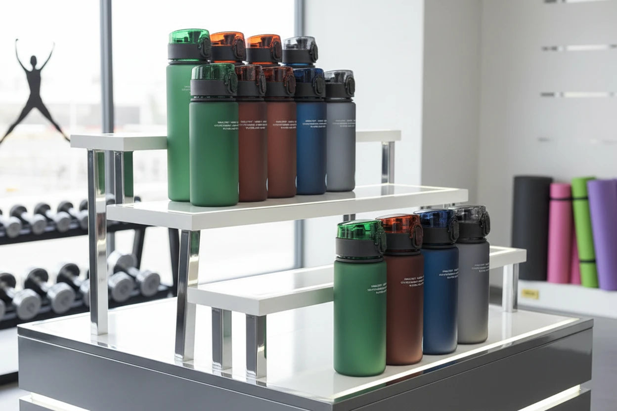 Botella Deportiva BPA Free Antigoteo 400 ml y 560 ml Reutilizable para Gym, Hiking y Outdoor