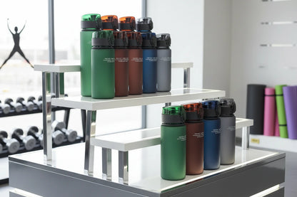 Botella Deportiva BPA Free Antigoteo 400 ml y 560 ml Reutilizable para Gym, Hiking y Outdoor