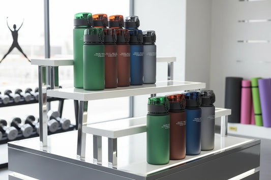 Botella Deportiva BPA Free Antigoteo 400 ml y 560 ml Reutilizable para Gym, Hiking y Outdoor