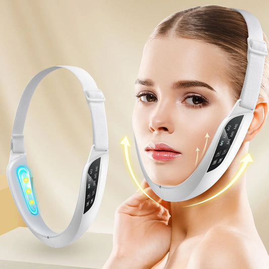 Dispositivo Reafirmante Facial V-Shape | Masajeador Eléctrico para Lifting, Afinado Facial y Papada