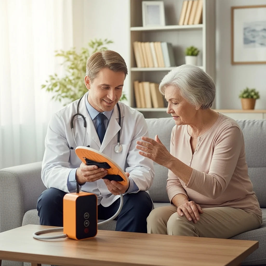 Dispositivo Eléctrico de Rehabilitación de Mano – Entrenador Funcional para Ictus y Hemiplejia con Velocidad Ajustable