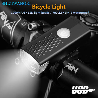 Set de Luces LED para Bicicleta Recargables – Luz Delantera 700LM + Luz Trasera con Modos y Resistencia al Agua