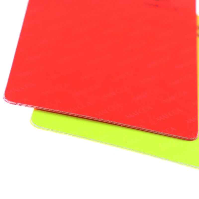 Set Profesional de Árbitro – Tarjetas Roja y Amarilla con Estuche de Cuero para Fútbol y Deportes