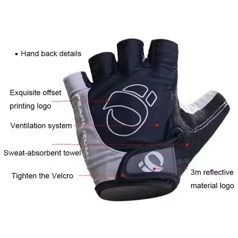 Guantes de Ciclismo con Gel Antideslizante – Medio Dedo, Transpirables y Antigolpes | Kyos Sport