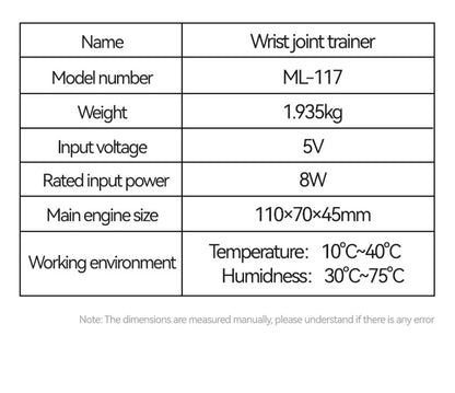 Dispositivo Eléctrico de Rehabilitación de Mano – Entrenador Funcional para Ictus y Hemiplejia con Velocidad Ajustable
