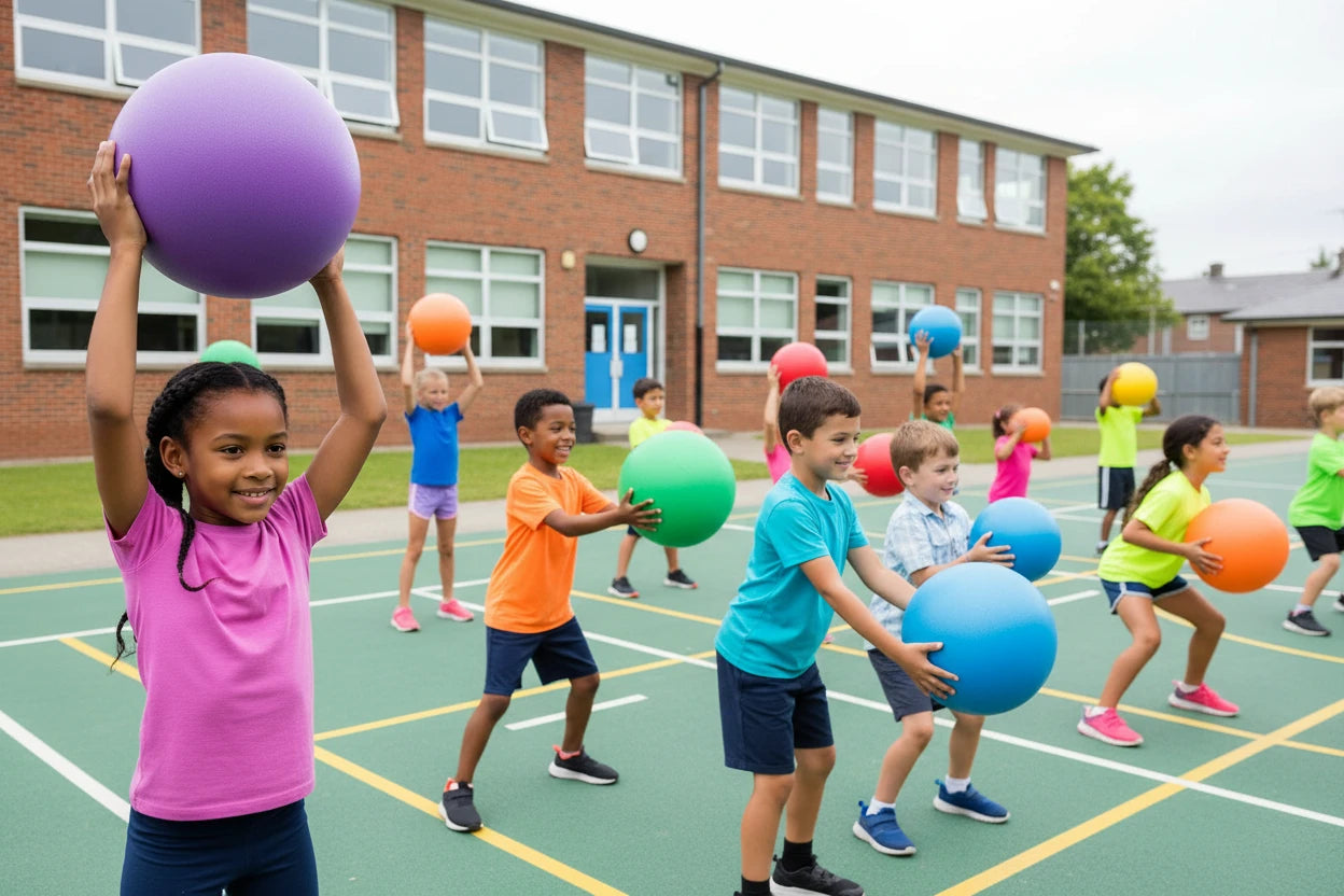 Pelota Mini de Yoga y Pilates 25 cm Antideslizante y Anti Explosión para Entrenamiento y Rehabilitación