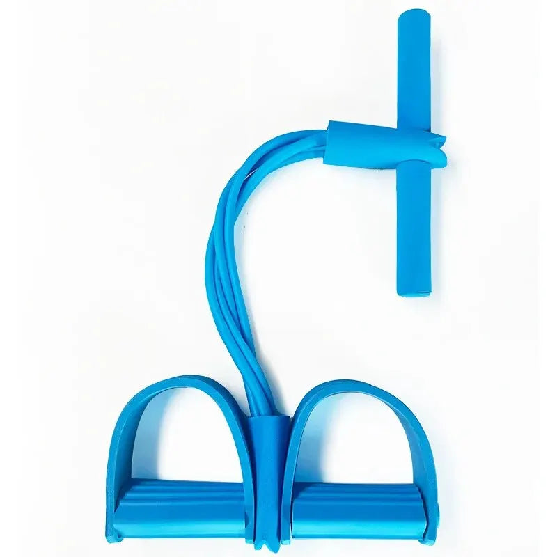 Pedal Tensor de 4 Tubos – Banda Elástica Multifuncional para Entrenamiento en Casa | Kyos Sport