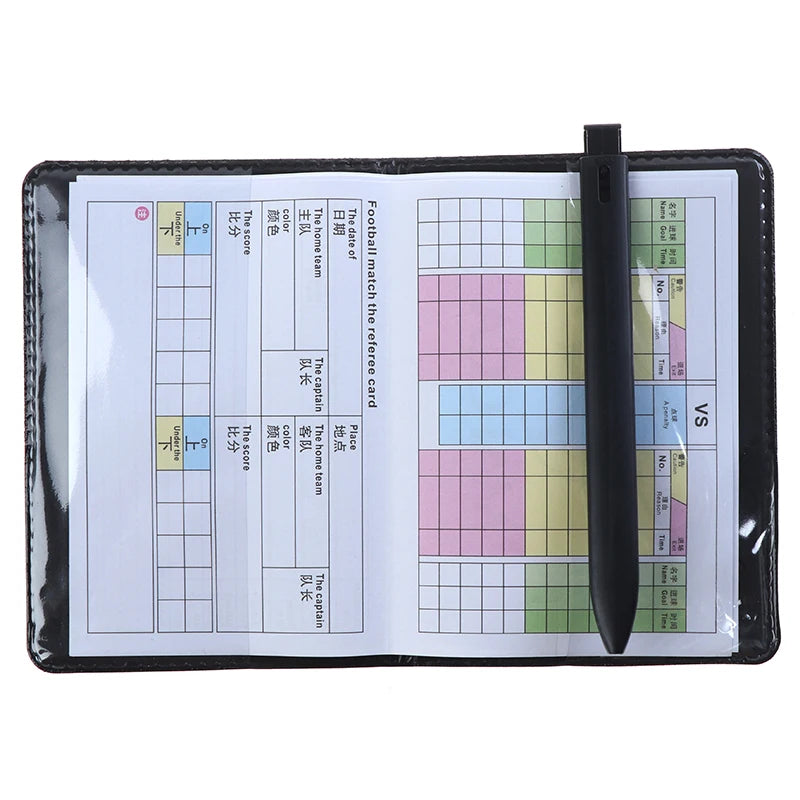 Set Profesional de Árbitro – Tarjetas Roja y Amarilla con Estuche de Cuero para Fútbol y Deportes