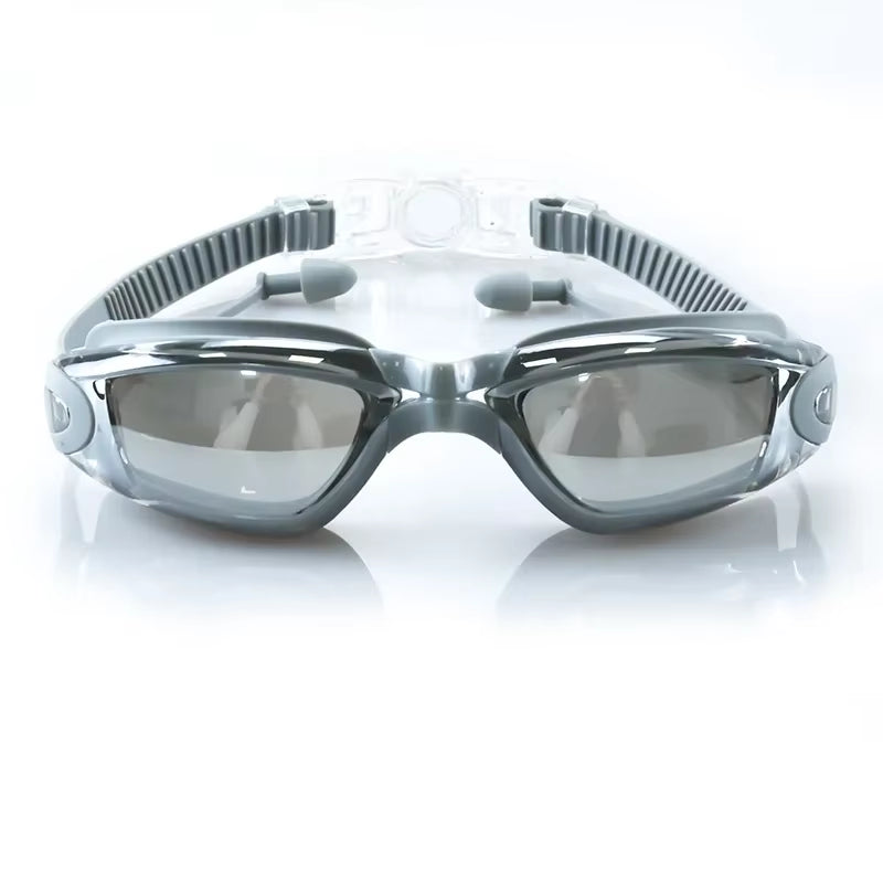 Professional Anti-Fog UV Protection Swimming Goggles for Adults - Waterproof Adjustable Silicone Swim Glasses for Men and Women