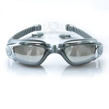 Professional Anti-Fog UV Protection Swimming Goggles for Adults - Waterproof Adjustable Silicone Swim Glasses for Men and Women