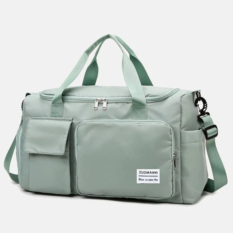 Large Capacity Carry-On Travel Bag - Weekender Duffle with Shoe Compartment for Women, Ideal for Sports and Fitness