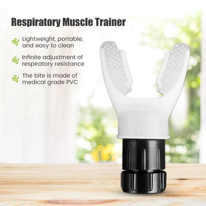 Household Sports Breathing Trainer - Lung Exercise Mouthpiece Respirator for Fitness and Health Care